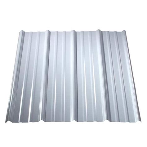 white metal roofing material